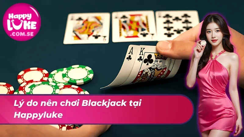 Blackjack – Chơi Xì Dách Thắng Lớn Ngay Tại Nhà Cái Happyluke 4 Game casino online bùng nổ với Blackjack tại nhà cái